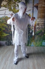 Przebranie na Halloween Mumia Zjawa Duch M-XL
